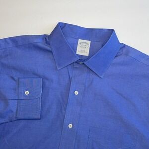Brooks Brothers Slim Fit Dress Shirt Men's 16.5 34 Supima Cotton Non Iron Oxford
